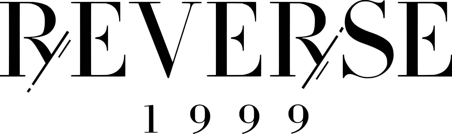 Reverse: 1999 logo on a transparent background