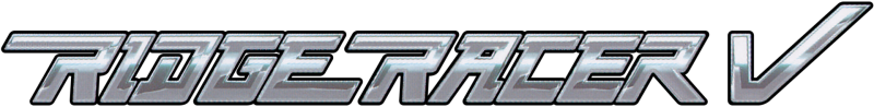 Ridge Racer V logo on a transparent background