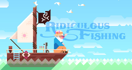 Ridiculous Fishing logo in full colour