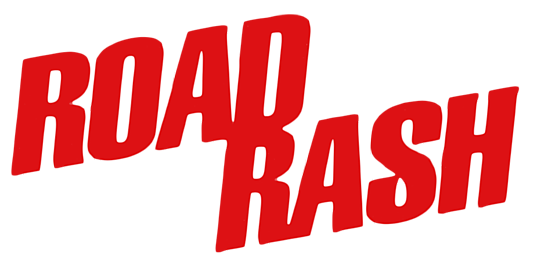 Road Rash logo on a transparent background