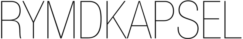 Rymdkapsel logo in black