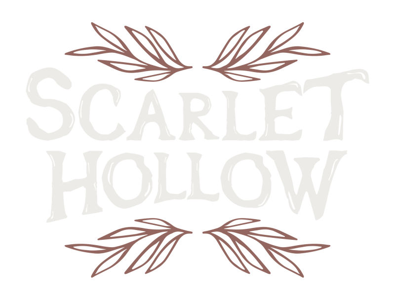 Scarlet Hollow logo on a transparent background