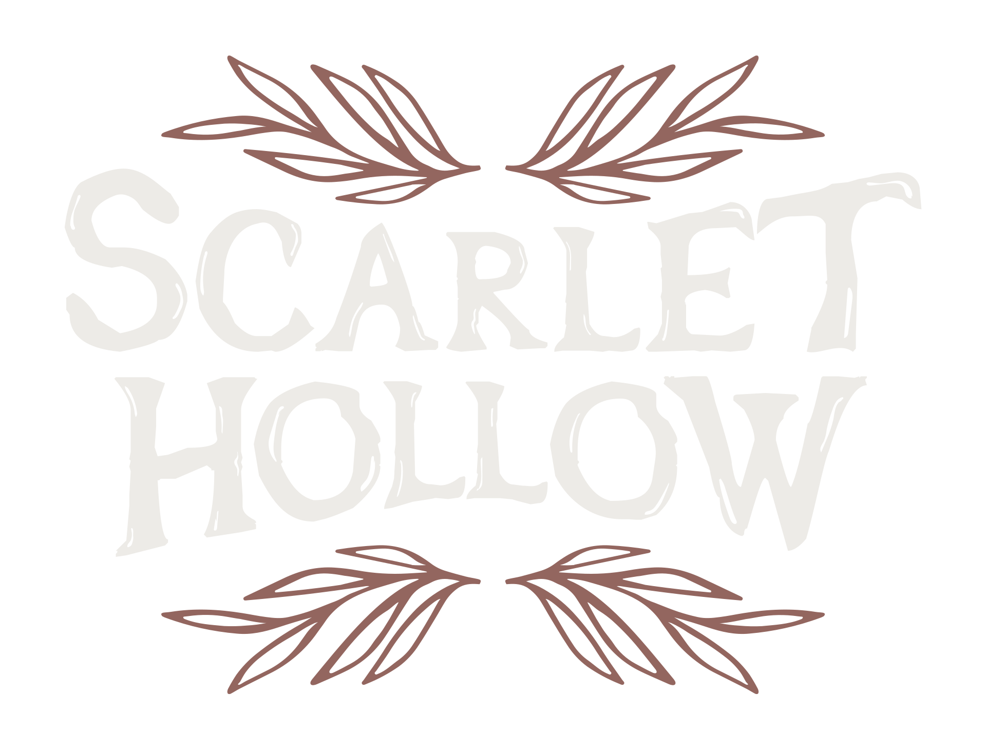 Scarlet Hollow logo on a transparent background