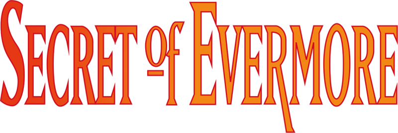 Secret of Evermore logo on a transparent background