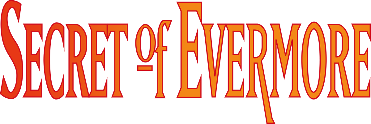 Secret of Evermore logo on a transparent background