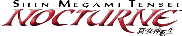 Shin Megami Tensei III: Nocturne logo on a transparent background