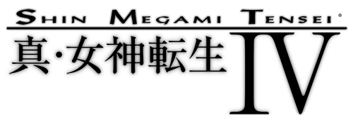 Shin Megami Tensei IV logo on a transparent background