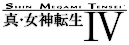 Shin Megami Tensei IV logo on a transparent background