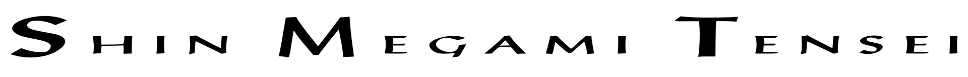 Shin Megami Tensei logo on a transparent background