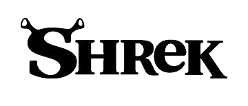 Shrek logo on a transparent background