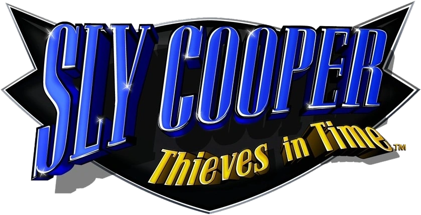 Sly Cooper: Thieves in Time logo on a transparent background