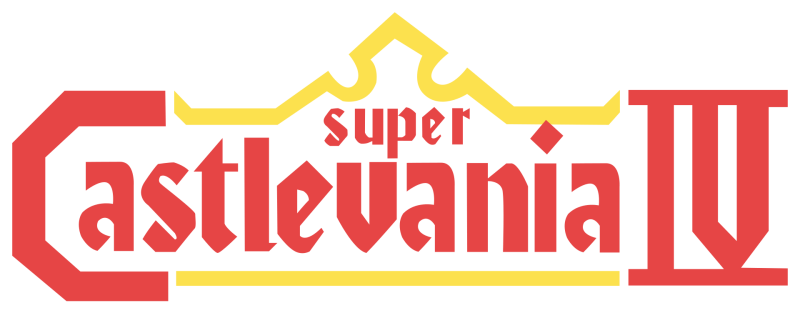 Super Castlevania IV logo on a transparent background