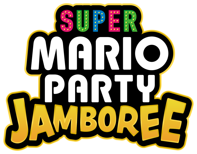 Super Mario Party Jamboree logo on a transparent background