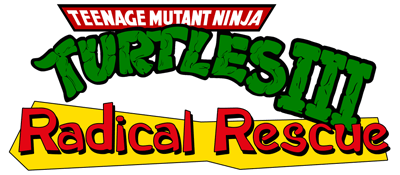 Teenage Mutant Ninja Turtles III: Radical Rescue logo in full colour