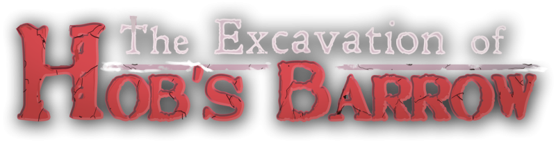 The Excavation of Hob's Barrow logo on a transparent background