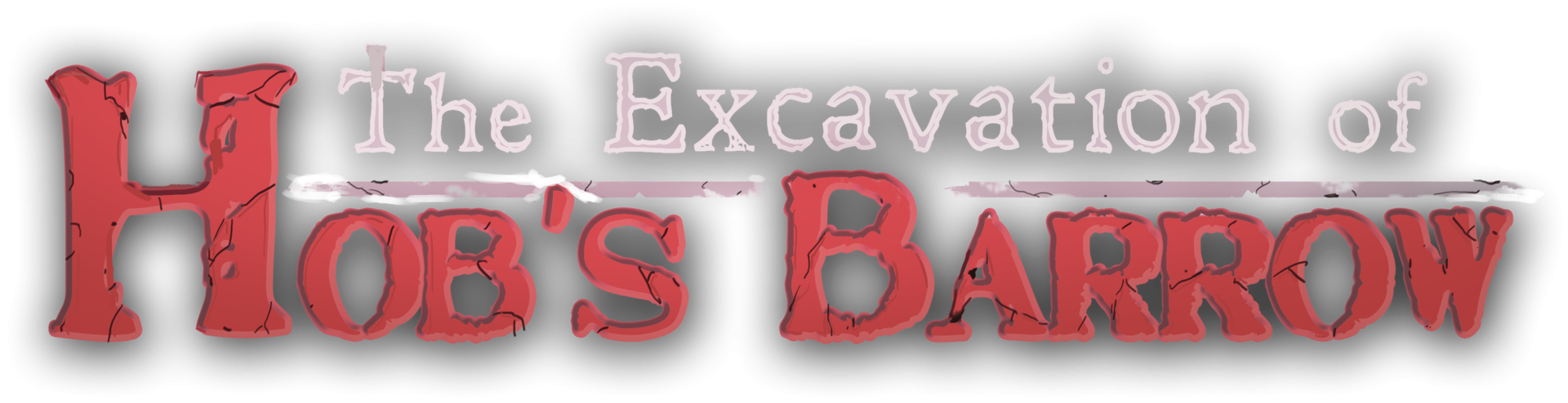 The Excavation of Hob's Barrow logo on a transparent background