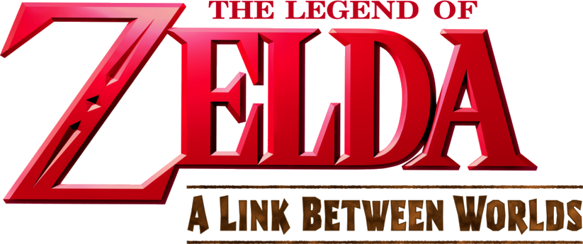 The Legend of Zelda: A Link Between Worlds logo on a transparent background