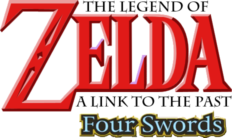The Legend of Zelda: A Link to the Past and Four Swords logo on a transparent background