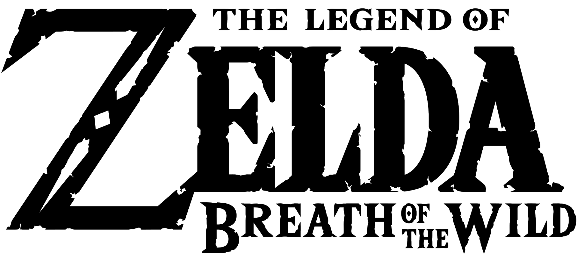 The Legend of Zelda: Breath of the Wild logo on a transparent background