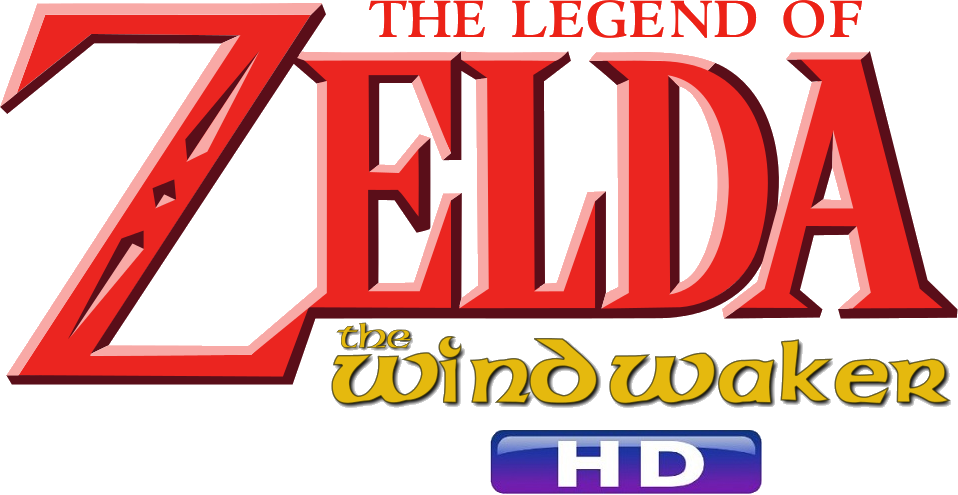The Legend of Zelda: The Wind Waker HD logo on a transparent background