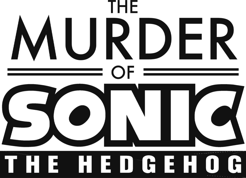 The Murder of Sonic the Hedgehog logo in black