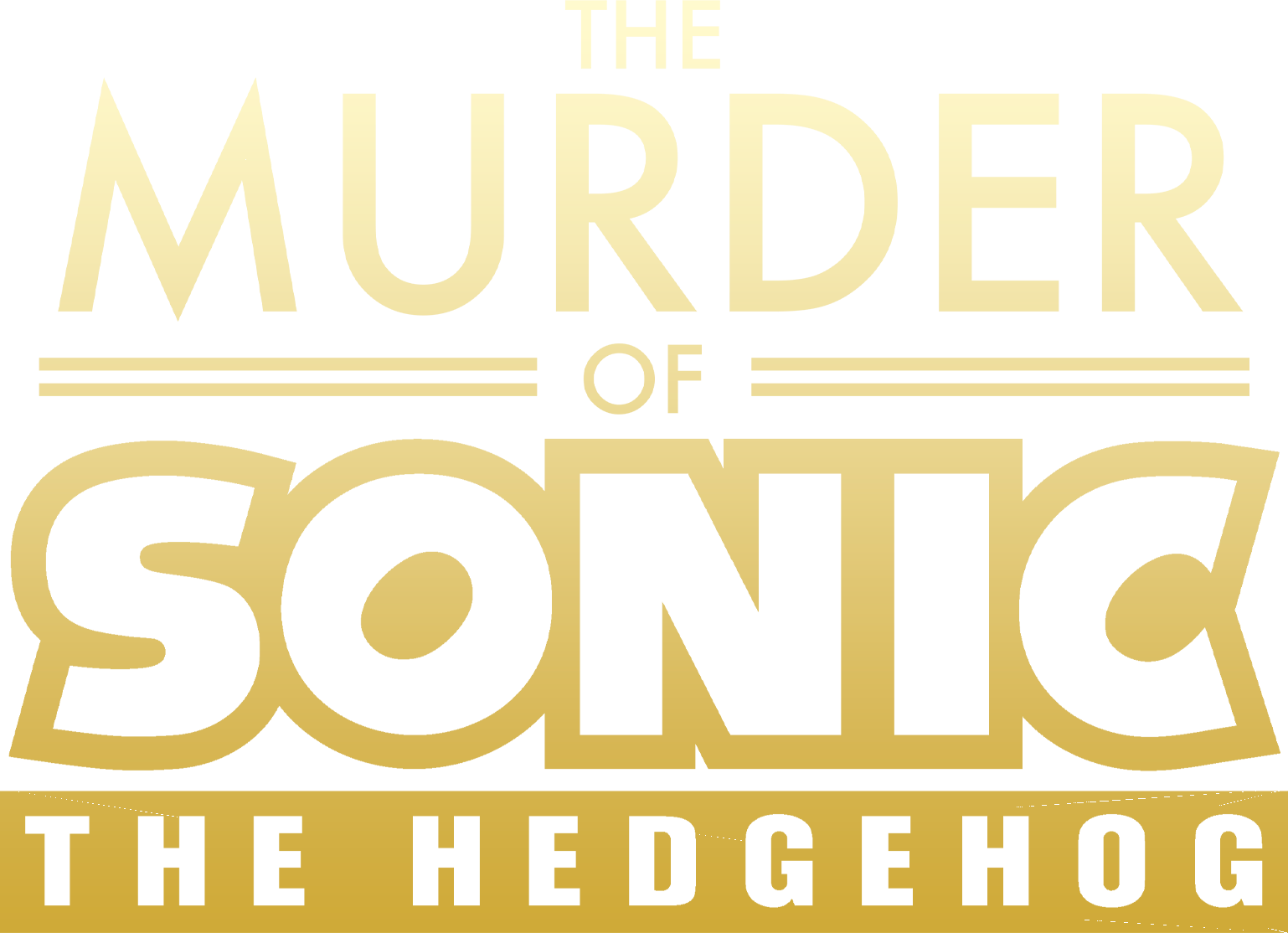 The Murder of Sonic the Hedgehog logo on a transparent background