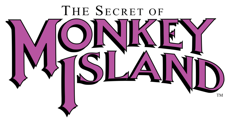 The Secret of Monkey Island logo on a transparent background