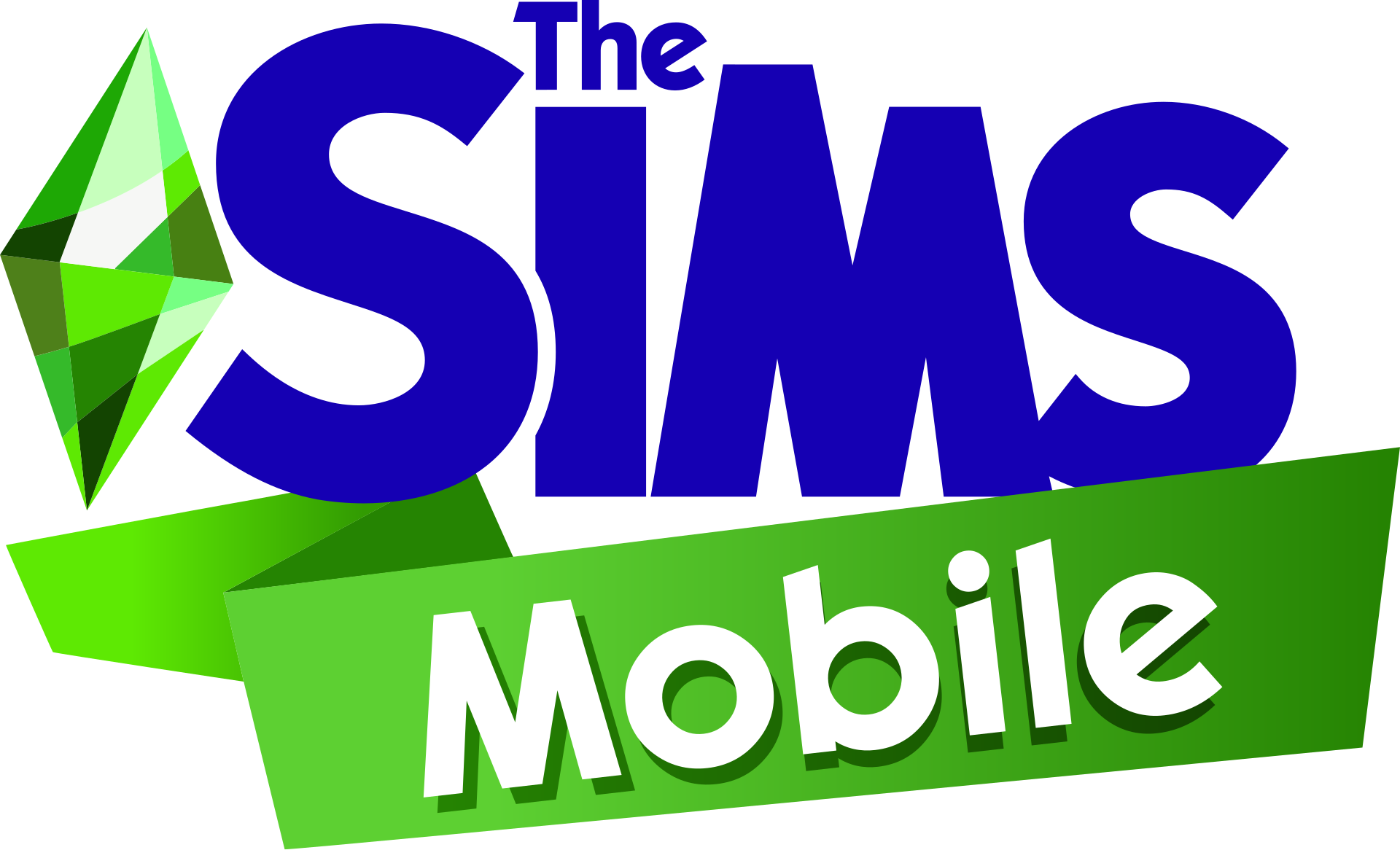 The Sims Mobile logo on a transparent background