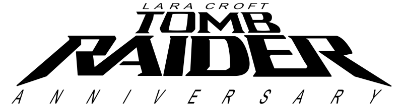 Tomb Raider: Anniversary logo on a transparent background
