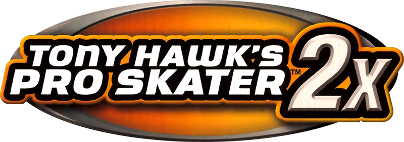 Tony Hawk's Pro Skater 2x logo on a transparent background