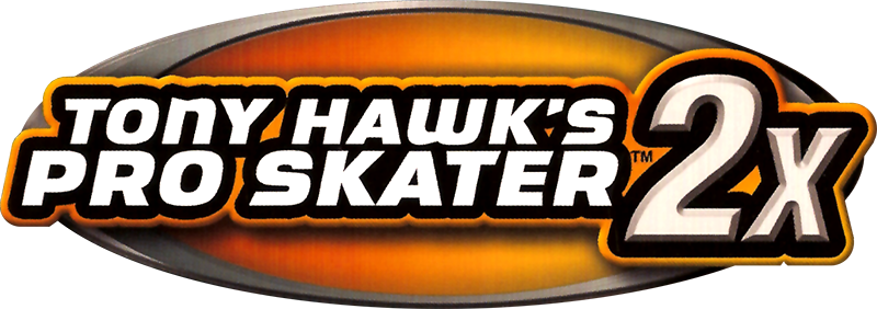 Tony Hawk's Pro Skater 2x logo on a transparent background