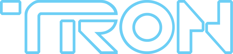 Tron logo on a transparent background