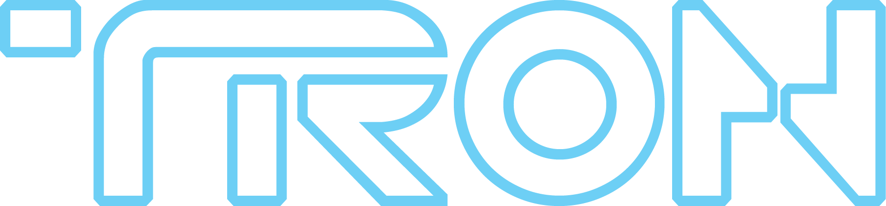 Tron logo on a transparent background