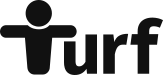 Turf logo in black