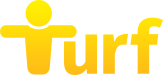 Turf logo on a transparent background
