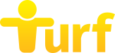 Turf logo on a transparent background