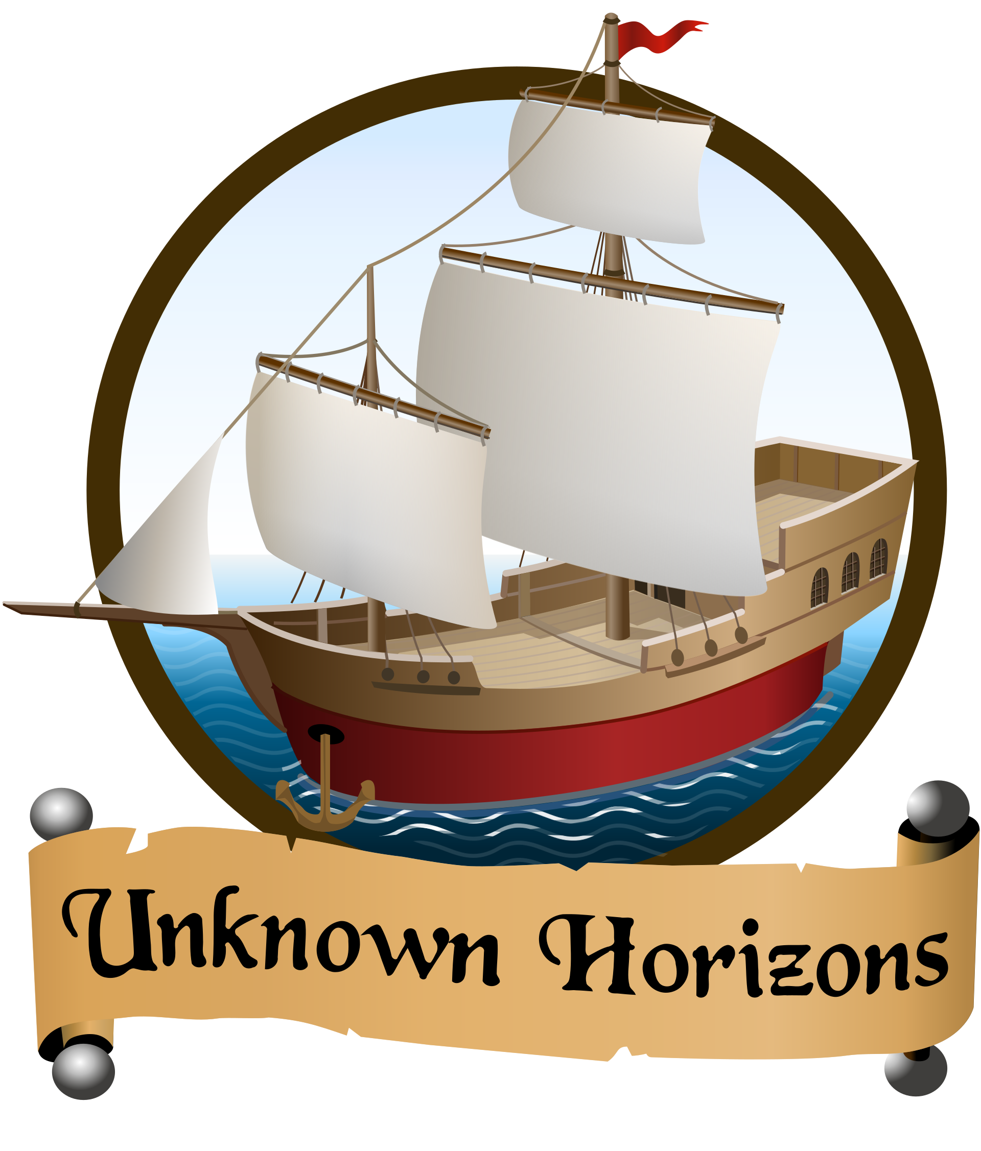 Unknown Horizons logo on a transparent background